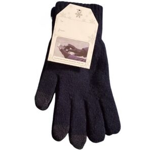 Men's Navy Blue Touchscreen Gloves